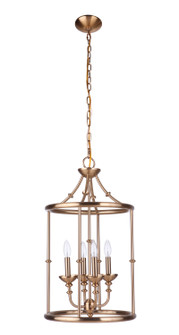 Marlowe Four Light Foyer Pendant in Satin Brass (46|53734-SB)