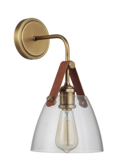 Hagen One Light Wall Sconce in Vintage Brass (46|51361-VB)