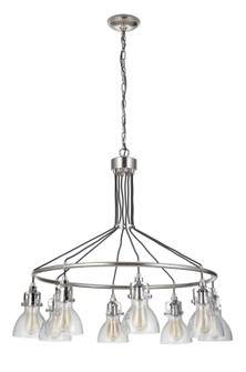 State House Eight Light Chandelier in Polished Nickel (46|51228-PLN)