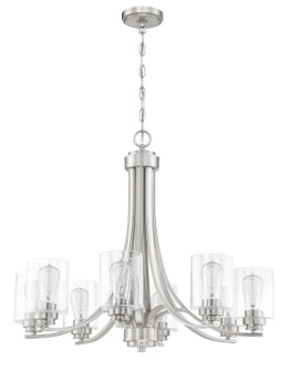 Bolden Eight Light Chandelier in Brushed Polished Nickel (46|50528-BNK)