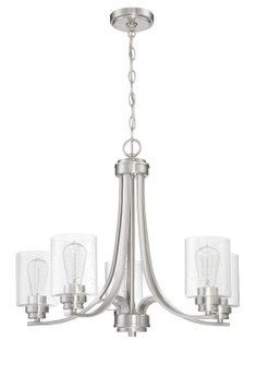 Bolden Five Light Chandelier in Brushed Polished Nickel (46|50525-BNK)