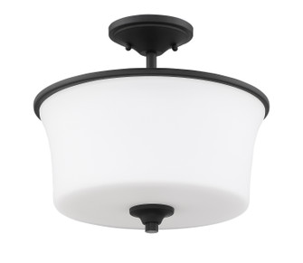 Gwyneth Two Light Convertible Semi Flush in Flat Black (46|50452-FB-WG)