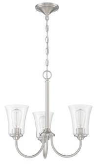 Gwyneth Three Light Chandelier in Brushed Polished Nickel (46|50423-BNK)