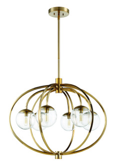 Piltz Six Light Chandelier in Satin Brass (46|45526-SB)