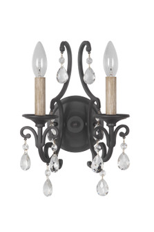 Bentley Two Light Wall Sconce in Matte Black (46|38962-MBK)