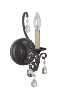 Bentley One Light Wall Sconce in Matte Black (46|38961-MBK)