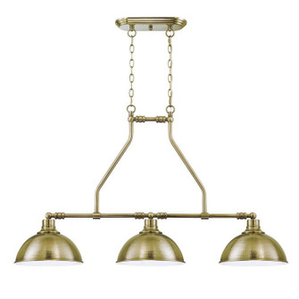 Timarron Three Light Island Chandelier in Legacy Brass (46|35973-LB)