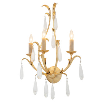 Prosecco Three Light Wall Sconce in Gold Leaf (68|293-13)