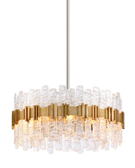 Ciro Eight Light Pendant in Antique Silver Leaf Stainless (68|256-48)