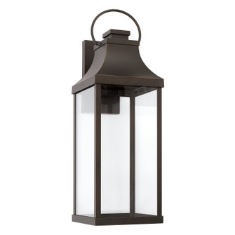 Bradford One Light Outdoor Wall Lantern in Oiled Bronze (65|946441OZ-GL)