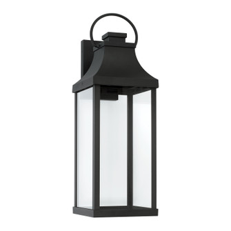 Bradford One Light Outdoor Wall Lantern in Black (65|946431BK-GL)
