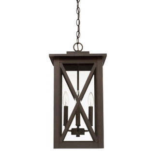 Avondale Four Light Outdoor Hanging Lantern in Oiled Bronze (65|926642OZ)