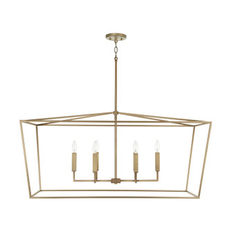 Thea Six Light Island Pendant in Aged Brass (65|837661AD)