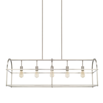 Aubrey Five Light Island Pendant in Brushed Nickel (65|825751BN)