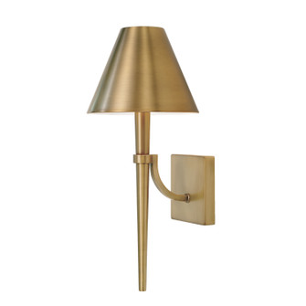 Holden One Light Wall Sconce in Aged Brass (65|645911AD)