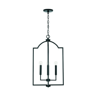 Carter Four Light Foyer Pendant in Matte Black (65|539341MB)