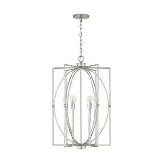 Oran Six Light Foyer Pendant in Antique Silver (65|537961AS)