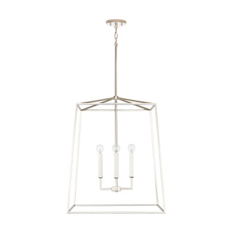 Thea Four Light Foyer Pendant in Polished Nickel (65|537643PN)