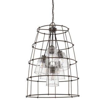 Turner Six Light Foyer Pendant in Nordic Grey (65|529761NG-462)