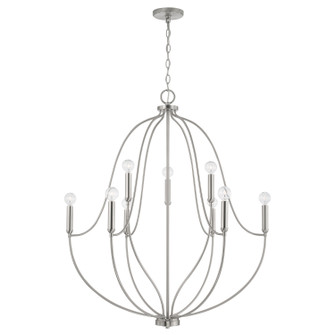 Madison Nine Light Chandelier in Brushed Nickel (65|447091BN)