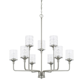 Colton Nine Light Chandelier in Brushed Nickel (65|428891BN-451)