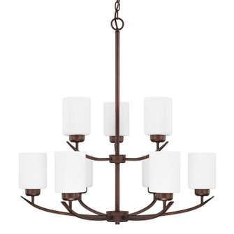 Dixon Nine Light Chandelier in Bronze (65|415291BZ-338)