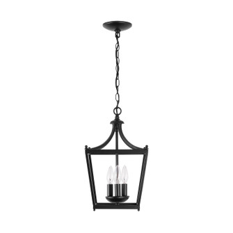 Stanton Three Light Foyer Pendant in Matte Black (65|4036MB)