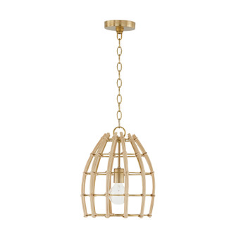 Wren One Light Pendant in Matte Brass (65|344111MA)