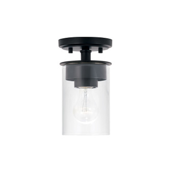 Mason One Light Semi-Flush Mount in Matte Black (65|246811MB-532)