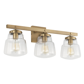 Dillon Three Light Vanity in Aged Brass (65|142731AD-518)