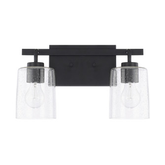 Greyson Two Light Vanity in Matte Black (65|128521MB-449)