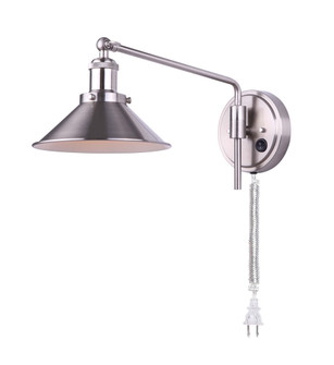 One Light Wall Sconce in Brushed Nickel (387|IWF1017A01BN)