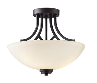 Somerset Three Light Semi Flush Mount in Oil Rubbed Bronze (387|ISF421A03ORB)