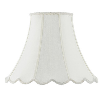 PIPED SCALLOP BELL Shade in EGGSHELL (225|SH-8105/14-EG)
