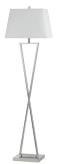 One Light Floor Lamp in Brushed Steel (225|LA-8023FL-1-BS)