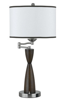 HOTEL One Light Table Lamp in Espresso/Brushed Steel (225|LA-60006TB-1R)