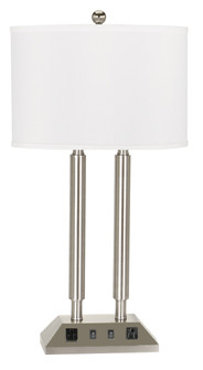 HOTEL Two Light Table Lamp in Brushed Steel (225|LA-2004DK-1RBS)