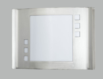 18W Plc Wall Lamp One Light Wall Lamp in Brushed Steel (225|LA-175-BS)