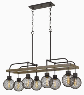 Forio Eight Light Chandelier in Pine/Iron (225|FX-3695-8)