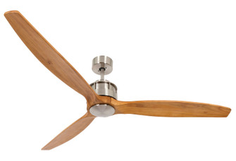 Akmani 60``Ceiling Fan in Brushed Chrome and Teak (457|210506010)