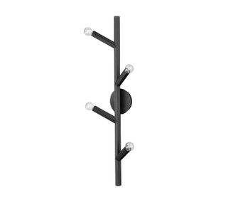 The Oaks Four Light Wall Sconce in Black (192|HF8884-BLK)