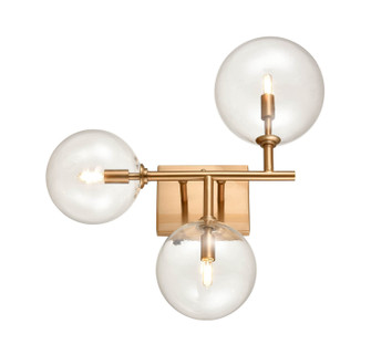 Delilah Three Light Wall Sconce in Aged Brass (192|HF4203-AB)