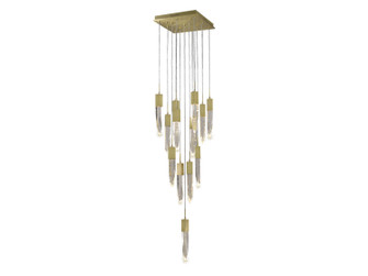 The Original Aspen 13 Light Flush Mount/Pendant in Brushed Brass (192|HF1905-13-AP-BB)