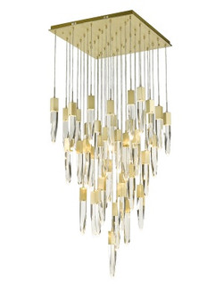 The Original Aspen 41 Light Pendant in Brushed Brass (192|HF1903-41-AP-BB-C)