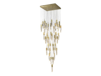 The Original Aspen 41 Light Flush Mount Pendant in Brushed Brass (192|HF1903-41-AP-BB)