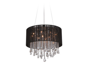 Beverly Dr. 12 Light Dual Mount/Flush & Hanging in Black Silk String (192|HF1500-BLK)