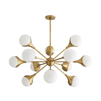 Augustus 12 Light Chandelier in Antique Brass (314|89631)