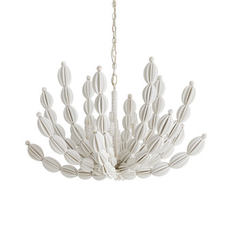 Indi Six Light Chandelier in White (314|85021)