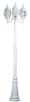 Classico Three Light Outdoor Post Mount in White (78|AC8099WH)