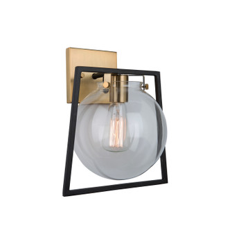 Bridgetown One Light Wall Sconce in Black & Harvest Brass (78|AC11602VB)